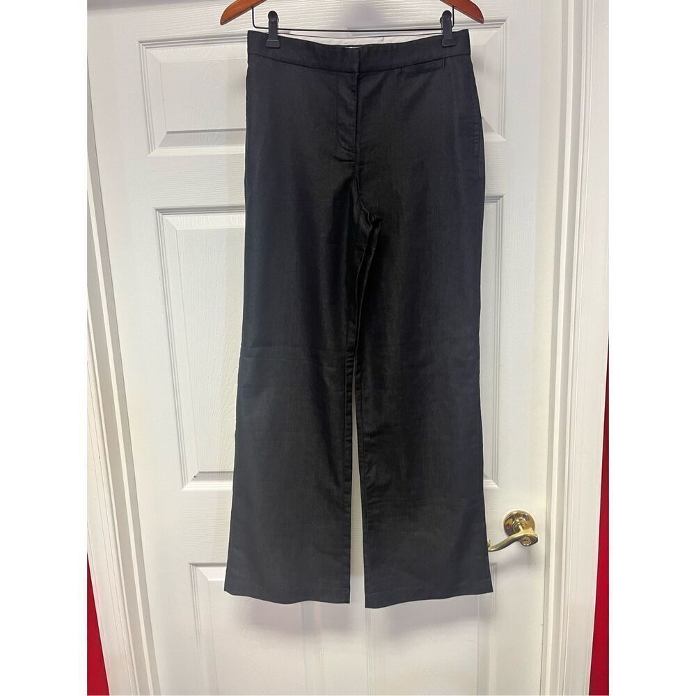 Liz Claiborne Hepburn Black Wide Leg Dress Pants sz 6 NWT